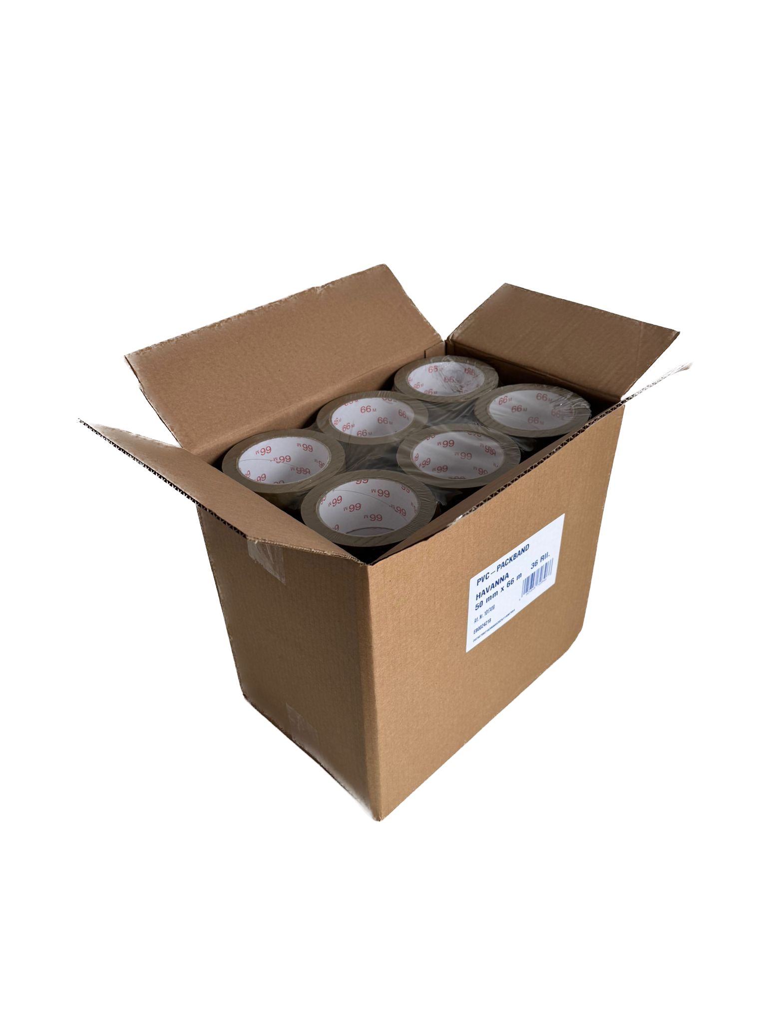 PVC-Klebeband 50mm x 66m braun