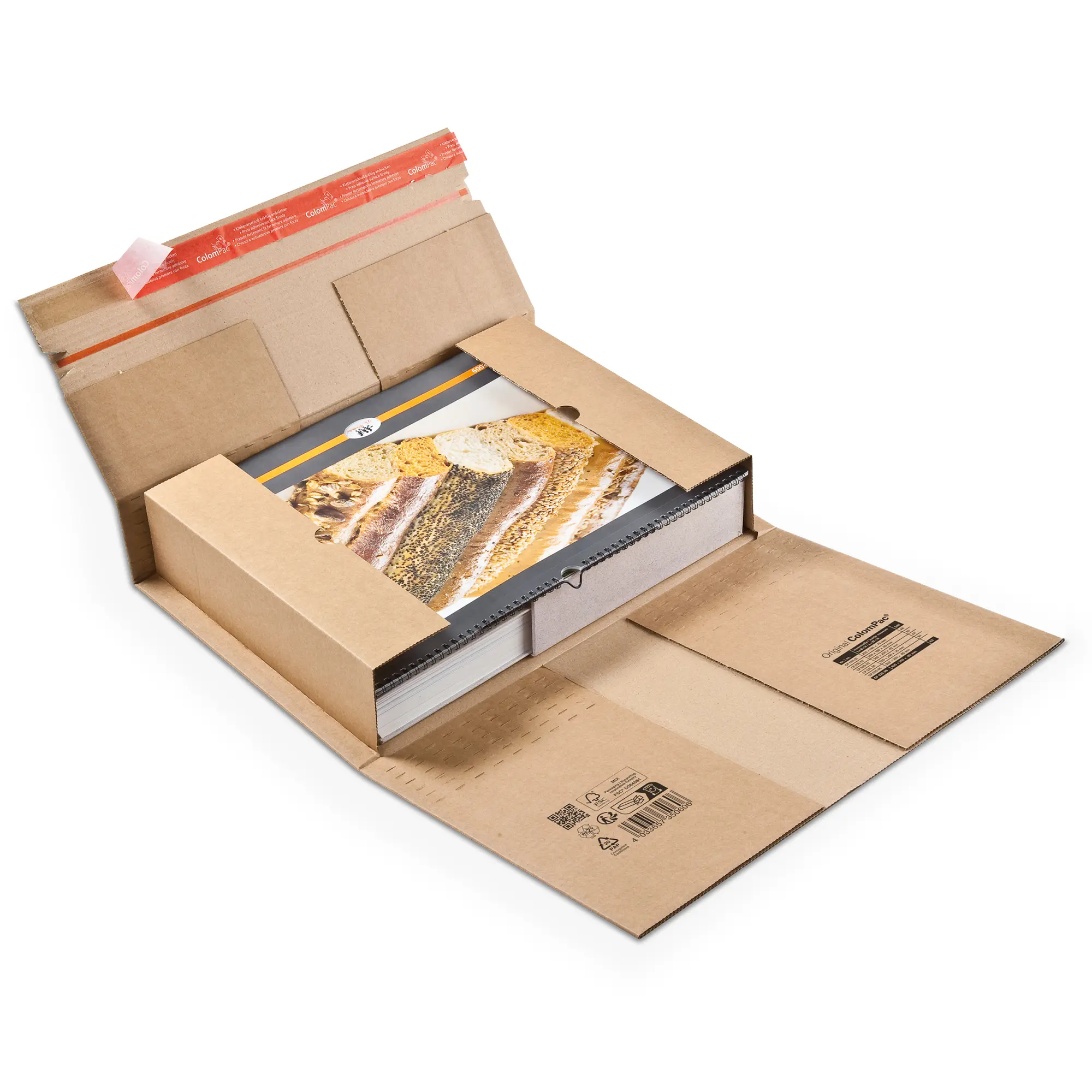 Buchverpackung aus Wellpappe 430x310x-90 mm