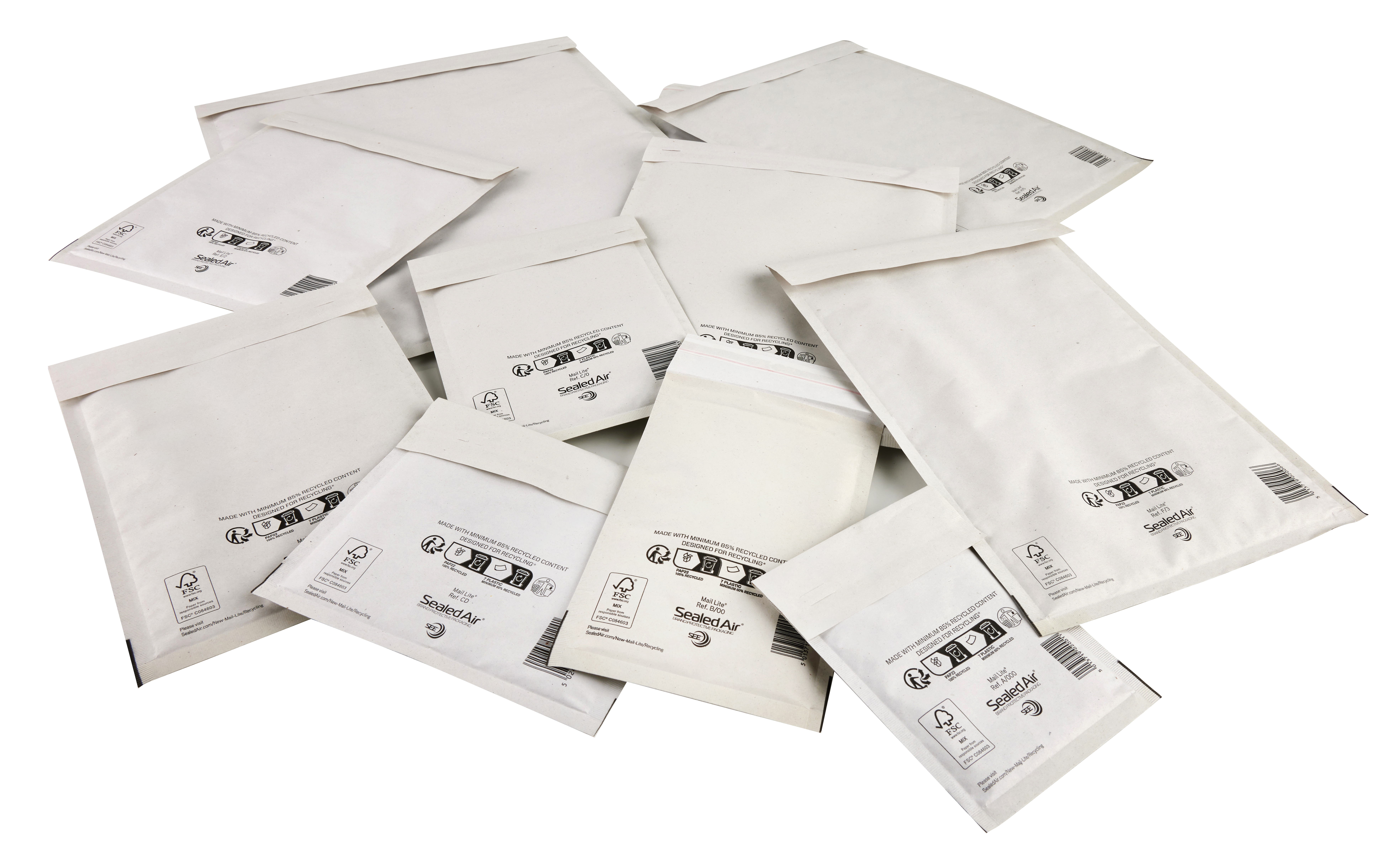 Luftpolster-Versandtasche weiß 350x470 mm