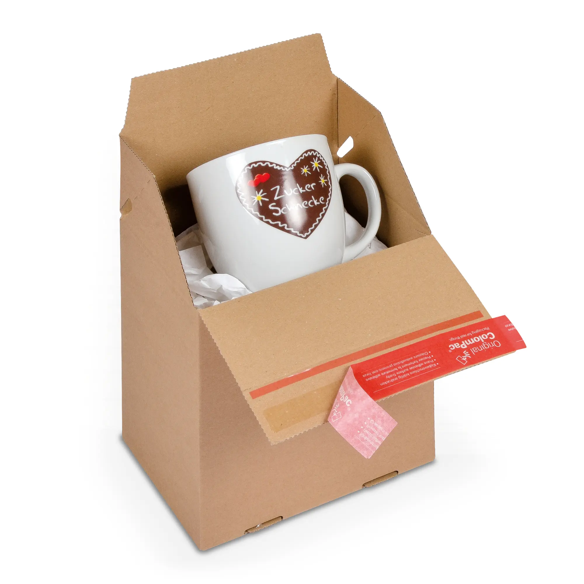 Blitzbodenkarton aus Wellpappe 195x145x190 mm