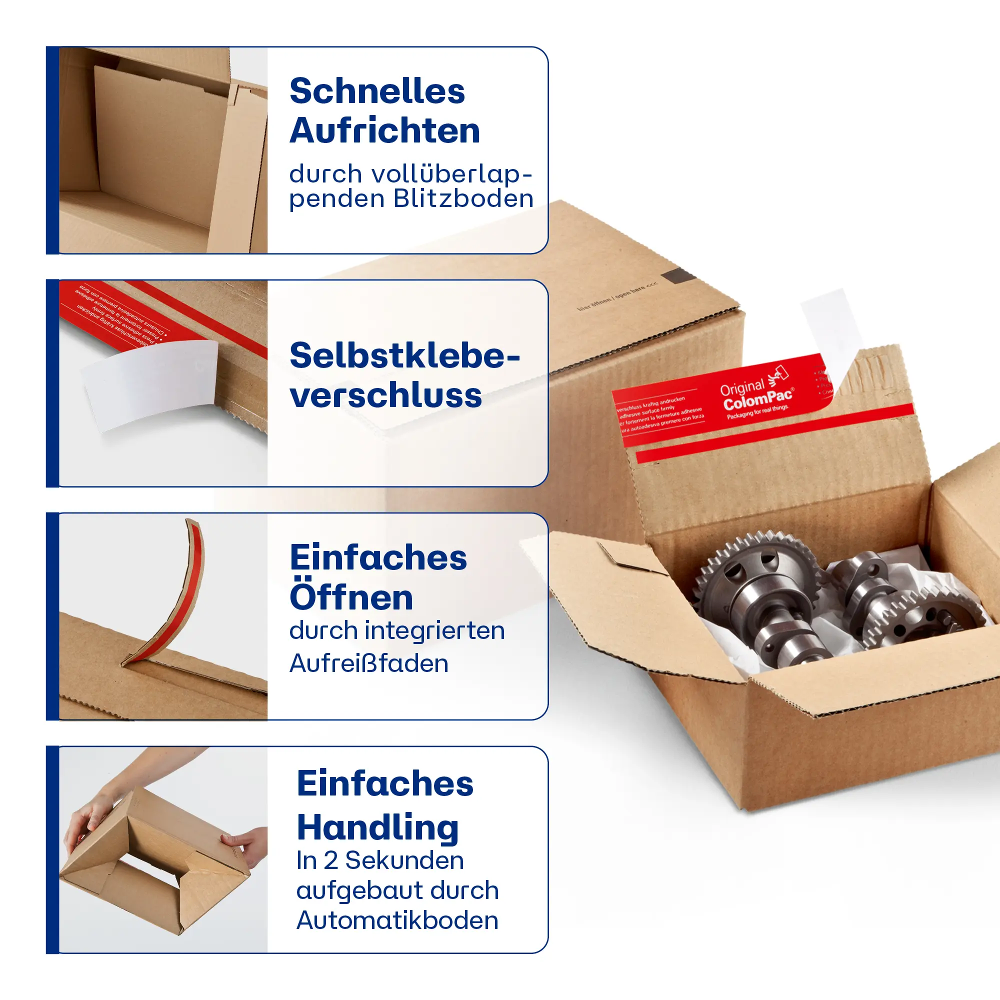 Blitzbodenkarton 159x129x70 mm