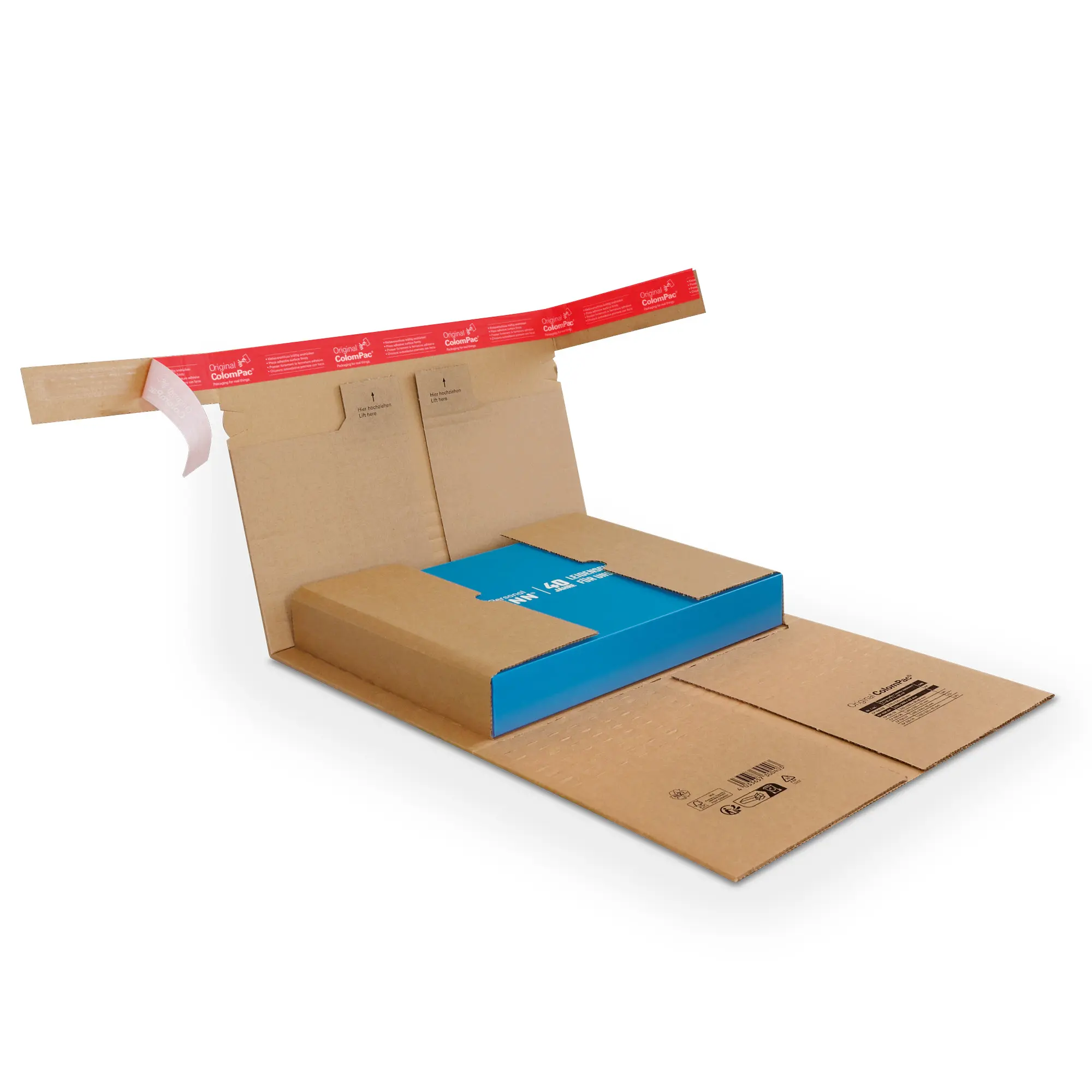 Buchverpackung aus Wellpappe 325x260x-92 mm