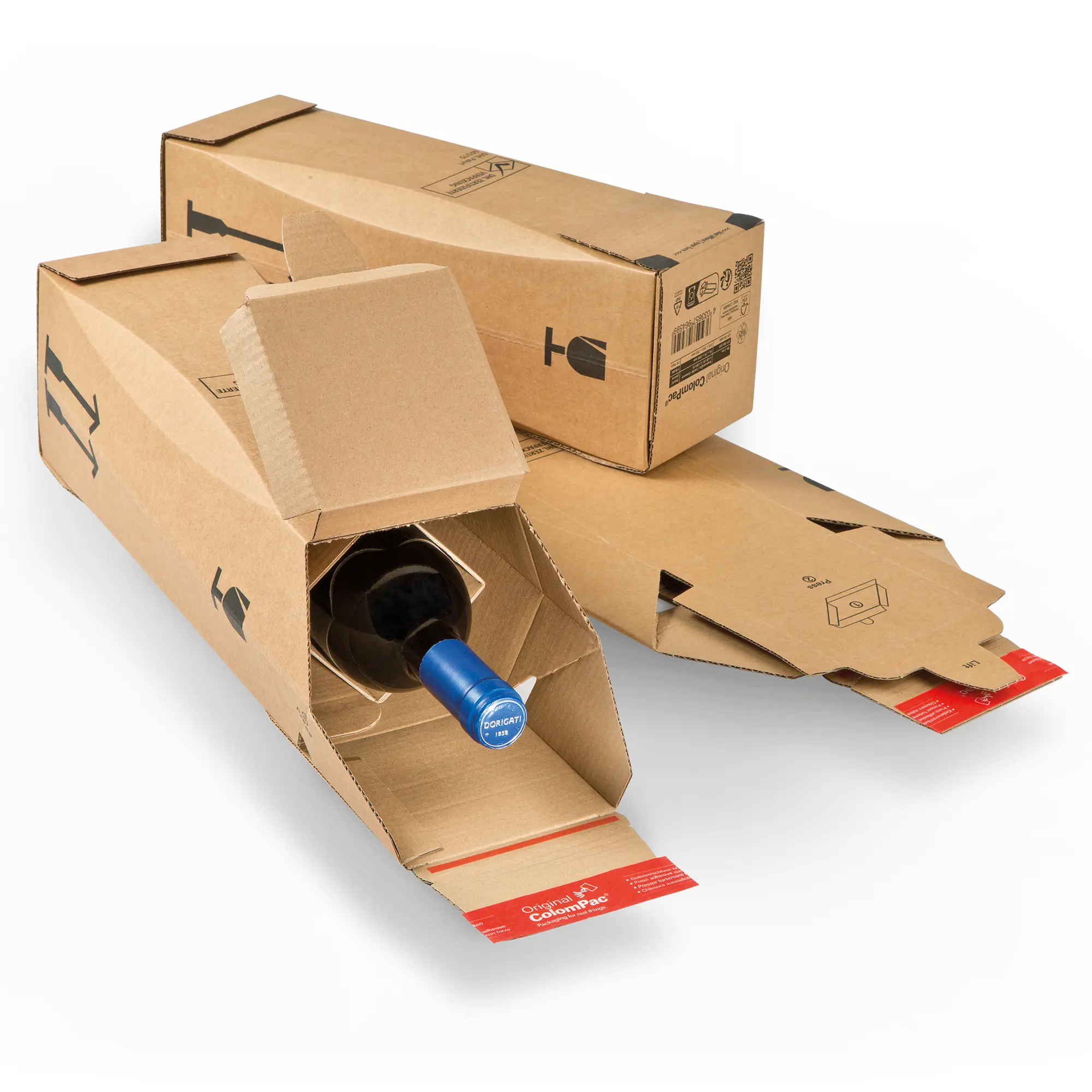 Flaschen-Karton 305x74x74 mm