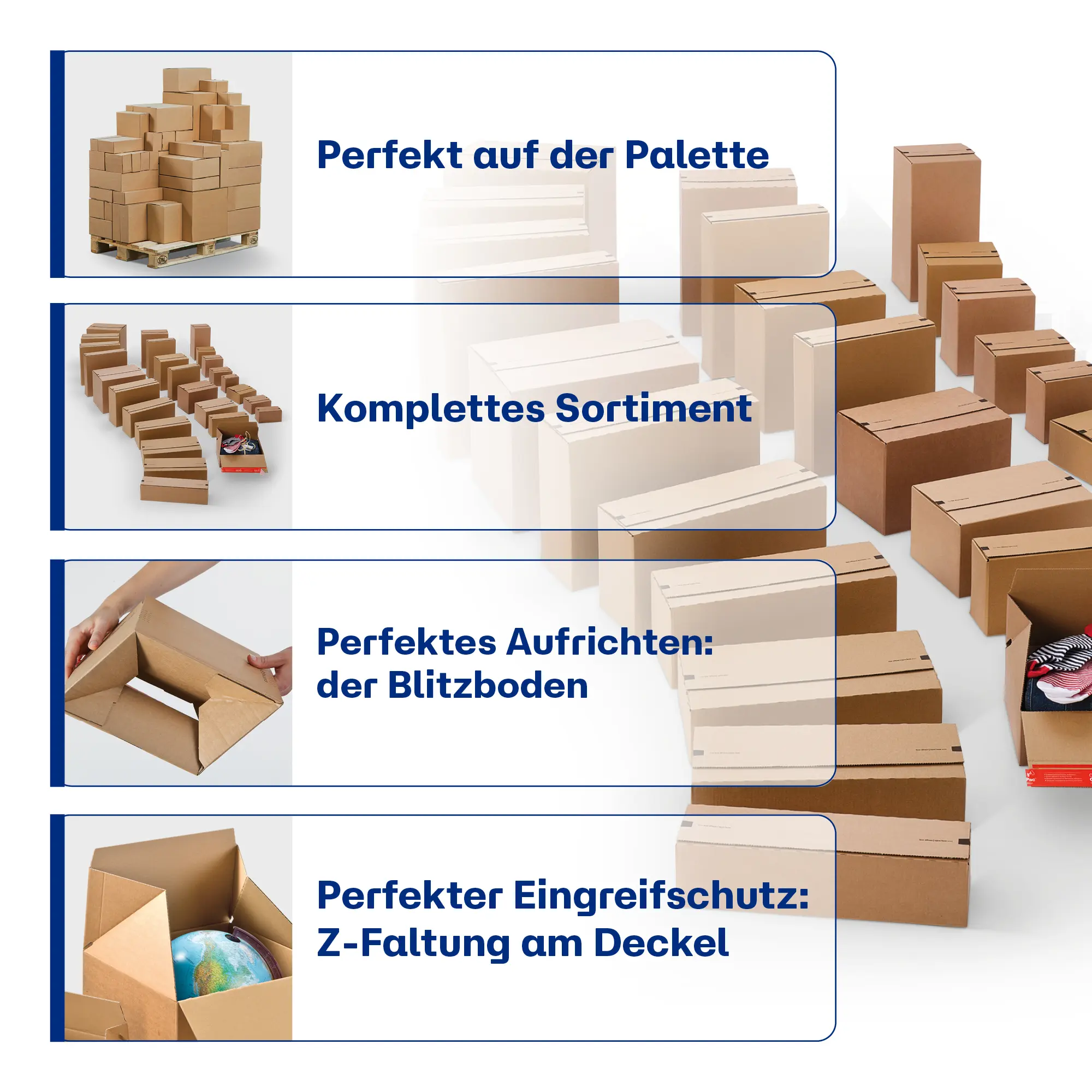 Blitzbodenkarton aus Wellpappe 394x144x137 mm