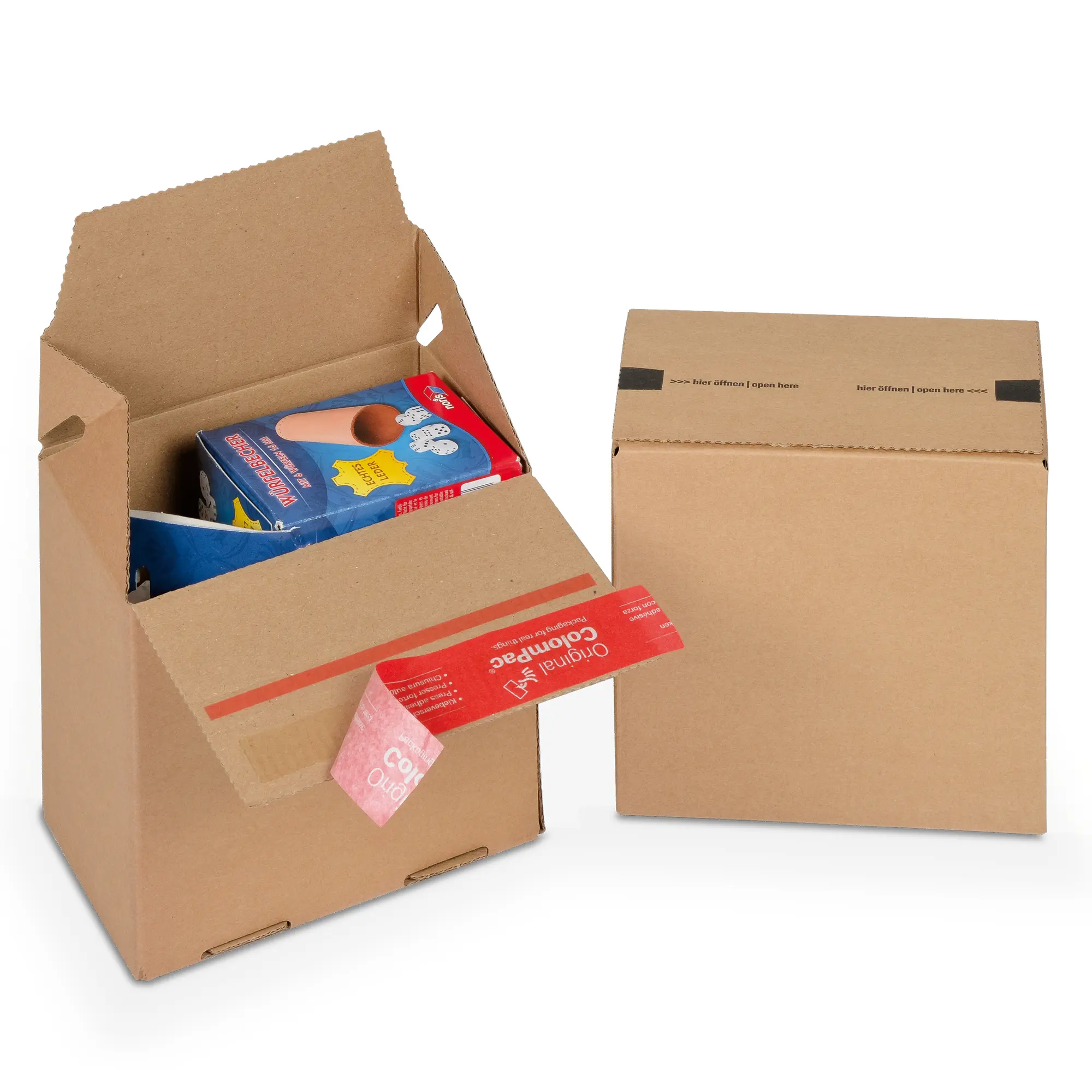 Blitzbodenkarton aus Wellpappe 145x95x140 mm