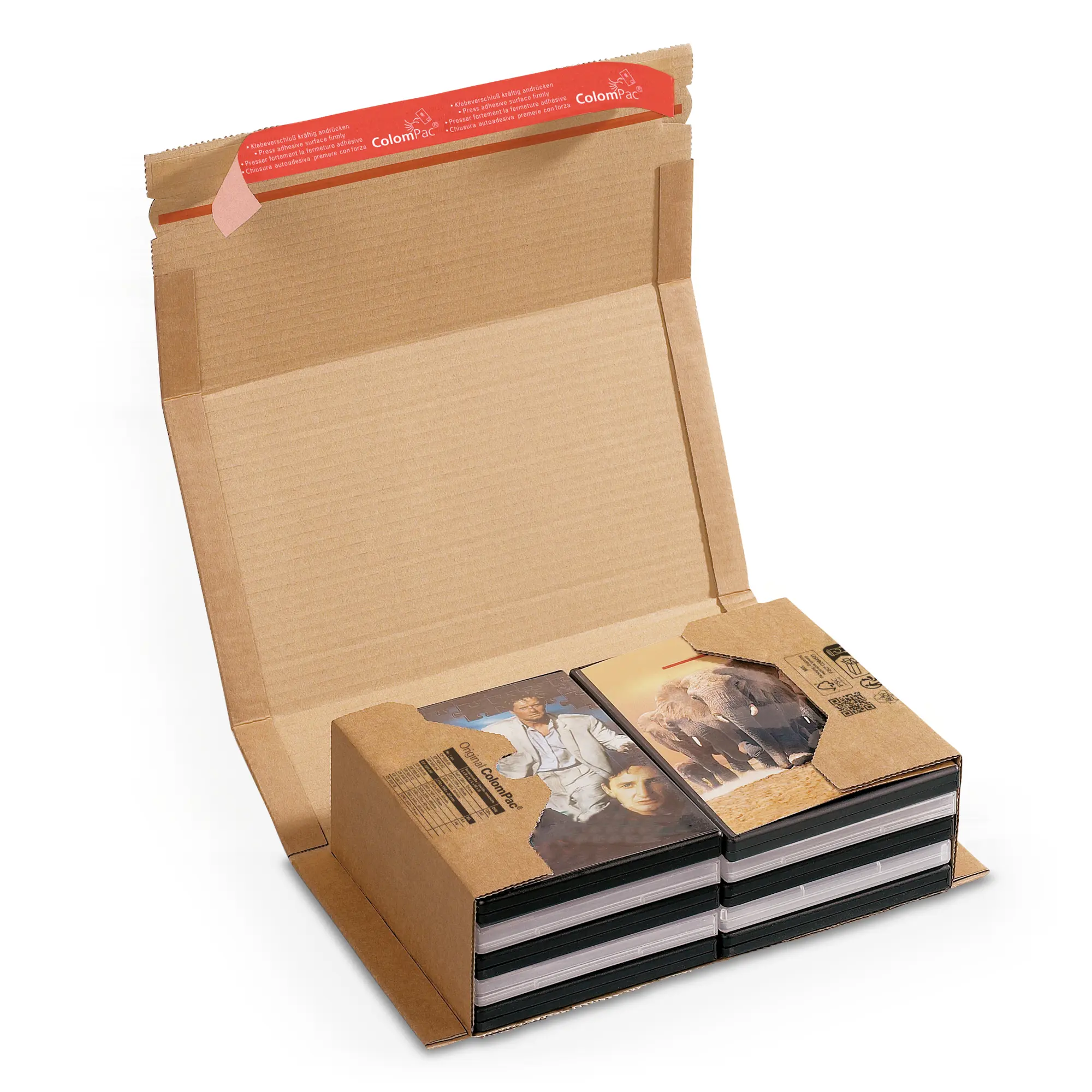 Wickelverpackung aus Wellpappe 270x190x-80 mm