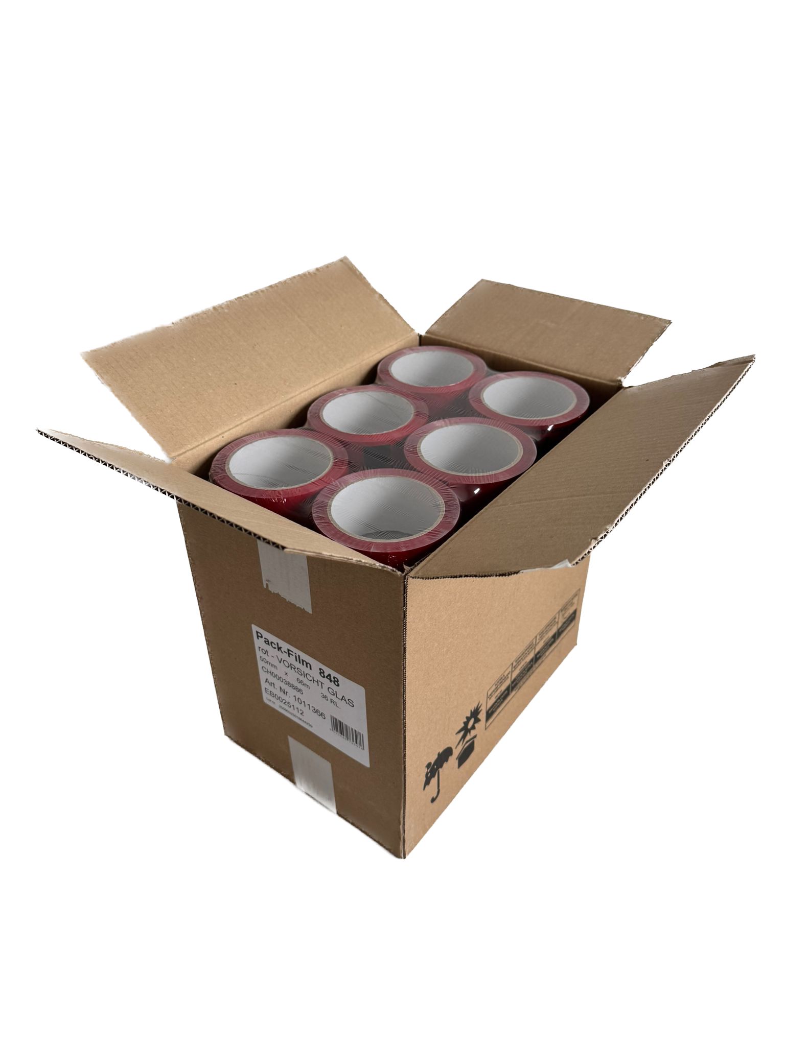 PP-Klebeband 50mm x 66m "Vorsicht Glas"