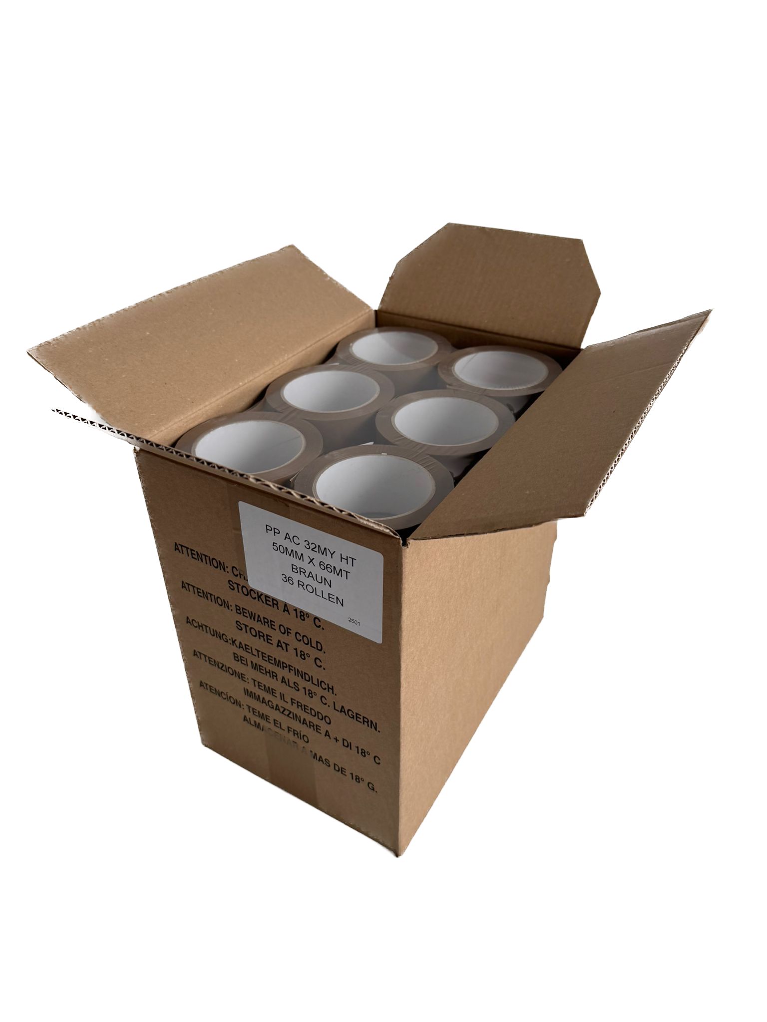 PP-Klebeband Premium 50mm x 66m braun