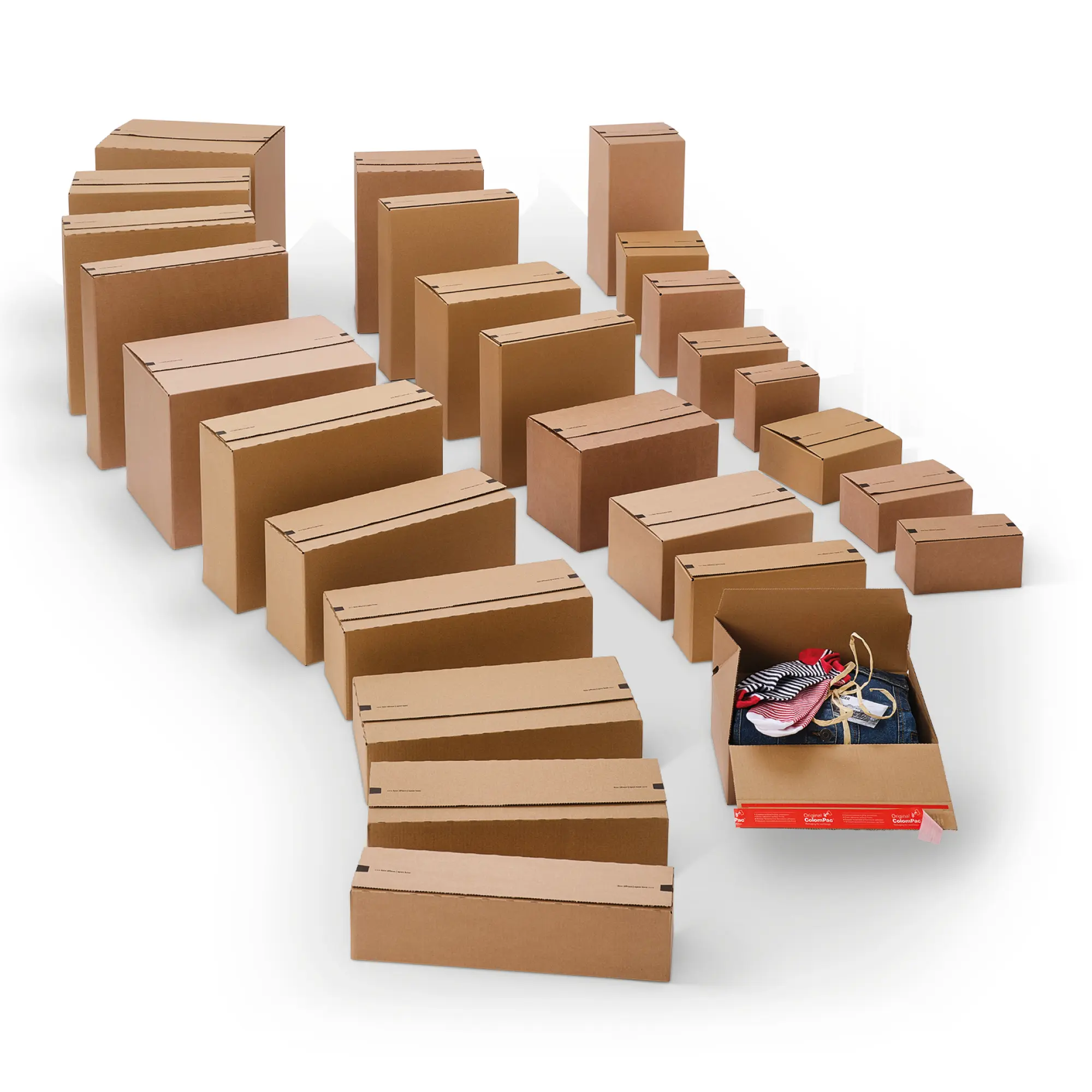 Blitzbodenkarton aus Wellpappe 394x144x137 mm