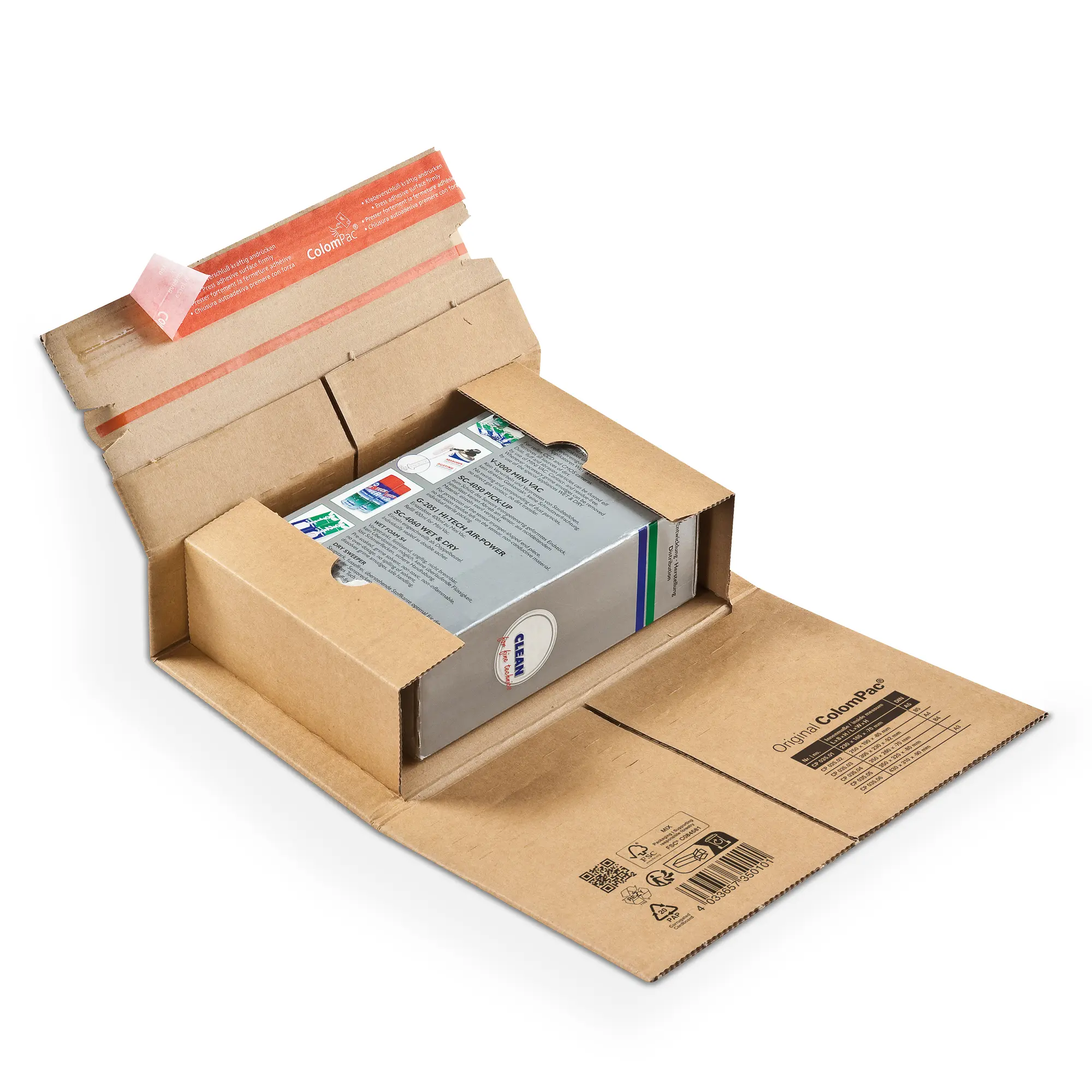 Buchverpackung aus Wellpappe 230x165x-70mm